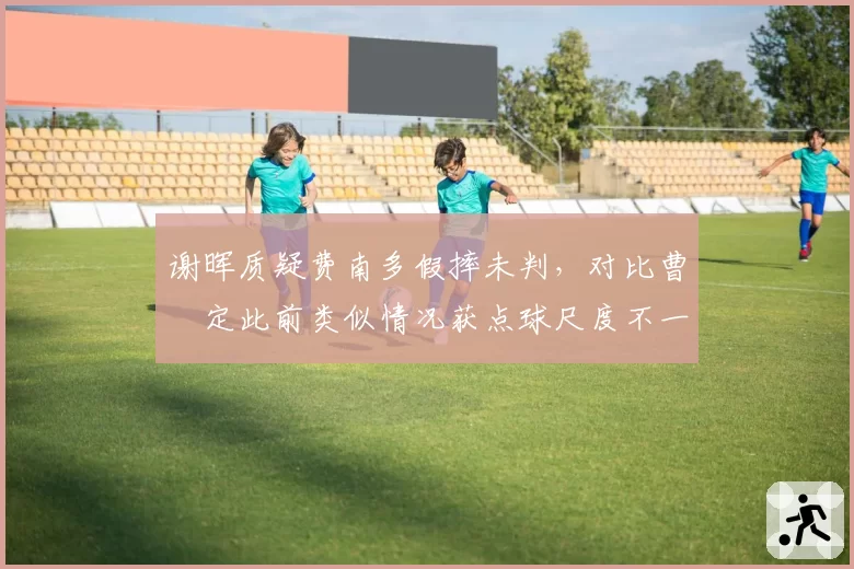 谢晖质疑费南多假摔未判，对比曹赟定此前类似情况获点球尺度不一